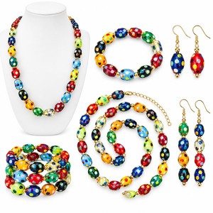 Cuentas de Cristal Ovaladas Multicolores de Primera Calidad y Cuentas de Vidrio Lampwork para la Fabricación de Joyería DIY, Decoración, Paquetes a Granel, Hilos de 8 Pulgadas - Product Image 3