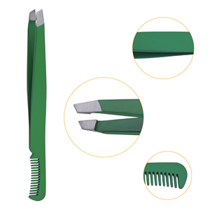 Pince à épiler professionnelle pour sourcils, instrument de beauté, logo personnalisé, fournisseur en gros, pince à épiler pour sourcils en acier inoxydable, outil de toilettage - Product Image 6