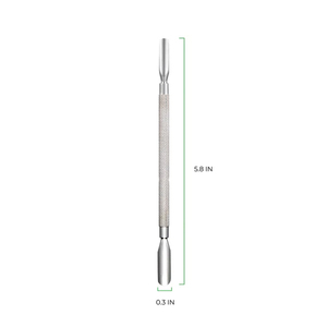 Pousse-cuticules S-507 à double face avec grip diamanté, outils de manucure pour l'élimination des cuticules, finition miroir - Product Image 4