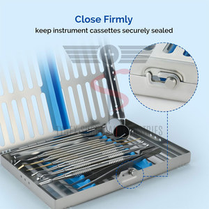 Bandeja para Casetes Dentales de Esterilización y Almacenamiento, Manual, con Certificación CE, de Acero Inoxidable, Diseño Seguro y Duradero para Uso Clínico - Product Image 5