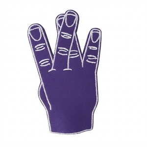 แผ่นรีดติดผ้าสักหลาดรูปมือสีส้มสำหรับเป็นของขวัญ - Product Image 6