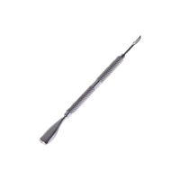 Pousse-cuticules professionnel de haute qualité, léger, réutilisable, double tête carrée, en acier inoxydable durable pour manucure
