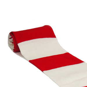 Bufandas Personalizadas al por Mayor para Aficionados al Fútbol con Borlas, Mercancía del Club, Bufanda de Fútbol Tejida de Alta Calidad - Product Image 3