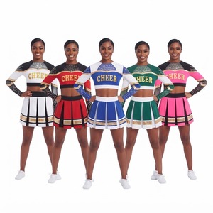Uniforme de Porristas Personalizado para Escuela Secundaria, Ropa Deportiva Ligera y Transpirable para Mujer, Fabricante Mayorista OEM ODM - Product Image 1