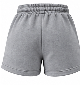 Shorts de sport orange et blanc pour filles, shorts d'été en molleton pour enfants, shorts pour filles avec bande latérale et taille élastique à cordon de serrage - Product Image 4