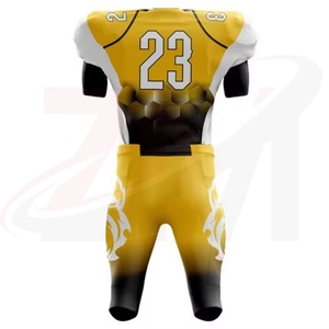 Ensemble uniforme de football américain pour hommes, maillot blanc, pantalon rouge, numéro 24, équipement de protection en polyester, taille adulte - Product Image 4