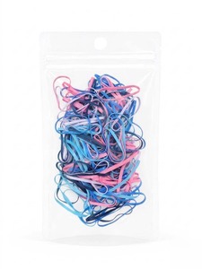 Élastiques à cheveux ronds en TPU Uniband Cooltone, élastiques de haute qualité, écologiques, unisexes, fabriqués en Corée, pour un usage quotidien, emballage en sachet OPP. - Product Image 2