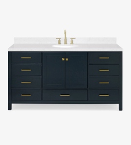 Mueble de Baño Abigail de 66 Pulgadas con Lavabo Individual, Directo de Fábrica, Solo 7 Opciones de Acabado, Directo de Fábrica Vietnam - Product Image 1