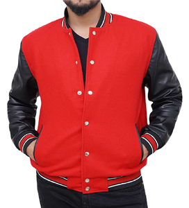 High Quality Unisex Wool Hooded Varsity Baseball <b>Jacket</b> Custom Logo Printed <b>Patchwork</b> Design Stand Collar Winter <b>Jacket</b> - Product Image 4
