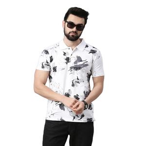 Polos de algodón 100% para hombre, alta calidad, logotipo personalizado impreso, corte regular, manga corta, transpirable, tejido de talla grande suave - Product Image 1