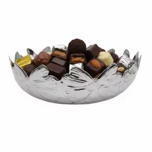 Bol à bonbons en acier inoxydable, plat en métal pour chocolat, bonbonnière pour fruits secs et en-cas - Product Image 6