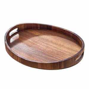 Plateau décoratif en bois rustique floral vintage, fait main, poli, avec support pour bougies chauffe-plat et détails en corde, compatible micro-ondes, pour la maison - Product Image 4