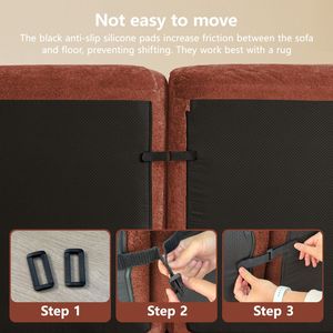 Divano a 2 Posti in Velluto Trapuntato, Design Ergonomico Senza Struttura, Base in Spugna ad Alta Densità 32D, Antiscivolo, Arredamento per Soggiorno - Product Image 6