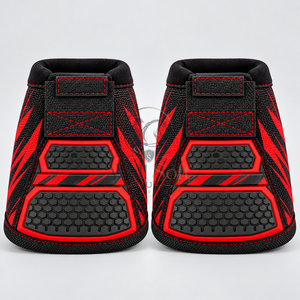 Botas de protección para pezuñas de caballo con diseño ligero, correas resistentes y construcción resistente a la abrasión para entrenamiento de equitación. - Product Image 4