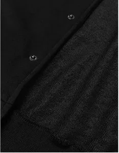 Men's Stylish Casual Wool Down Varsity Jacket Comfortable <b>Athletic</b> Fit for Fall Winter Sports Pattern Decoration - Product Image 6