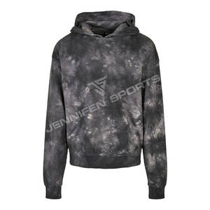 เสื้อฮู้ดดี้ผู้ชายไซส์ใหญ่ ลายมัดย้อม สีพื้น ผ้าฟลีซ 100% คอตตอน น้ำหนัก 450 กรัม ใส่สบาย ทรงหลวม ระบายอากาศ แห้งเร็ว รับสั่งทำ - Product Image 1