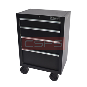 Armoire à outils en acier noir mat thermolaqué à 4 tiroirs, 61 cm, pour une identification distinctive (référence similaire) - Product Image 6