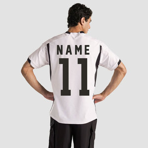 Maillot de football pour hommes à manches courtes, col en V, couleur contrastée, haut de sport, tenue d'équipe personnalisée - Product Image 3
