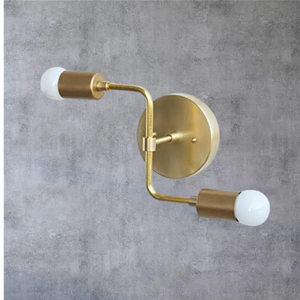 Brass Wall <b>Sconce</b> Art Deco Design Round Shape 100% Handmade Indoor <b>Lighting</b> for Bedroom Home Decor - Product Image 3