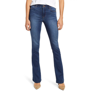 Pantalones Vaqueros Casuales de Mujer, Estilo Único, 100% Algodón, Transpirables, Ecológicos, Corte Holgado, Ligeros, para Adultos, Venta al Por Mayor - Product Image 1