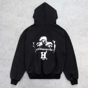 Sudaderas con Capucha para Hombre, Talla Grande, Personalizadas con Logotipo, de Alta Calidad, 360g, Spandex/Algodón/Fibra de Bambú, Resistentes al Viento e Impermeables, Forro Polar Grueso - Product Image 1