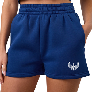 Pantalones Cortos Deportivos Azul Rey para Mujer, Corte Holgado, Transpirables, para Gimnasio, Entrenamiento, Fitness, Uso Diario - Product Image 1