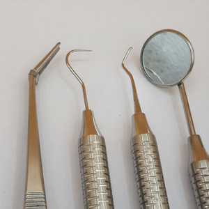 High Quality Dental Instruments 304 Stainless Steel Hollow Handle Diagnostic Instruments Dental Equipment Tooth Basic Exam <b>Set</b> - Product Image 2