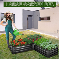 Bac de plantation en métal en forme de L, en tôle galvanisée, pour jardin, légumes, pépinière, fleurs, vente en gros de pots de fleurs