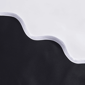 2 Panels Scalloped Half Blackout <b>Curtain</b> for <b>Kitchen</b> <b>Curtains</b> & Valances - Product Image 5