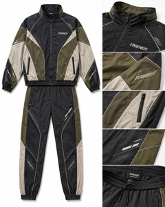 New Arrival Eco-Friendly Winter Windbreaker <b>Tracksuit</b> for Men Casual <b>Waterproof</b> Nylon Lightweight Windbreaker Suit Solid Color - Product Image 5