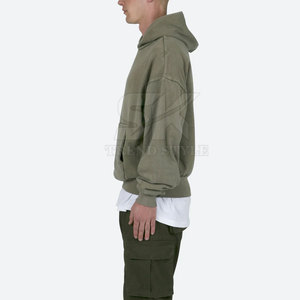 Sudaderas con Capucha de Moda para Hombre, de Primera Calidad, con Lavado Ácido, Tallas Grandes, Ropa de Moda - Product Image 3