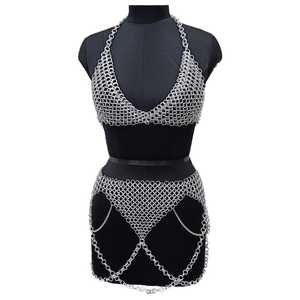 Autre Gilet d'armure en maille plaqué en acier inoxydable, style guerrier, forme personnalisée, technique d'émail souple, métal antique - Product Image 4