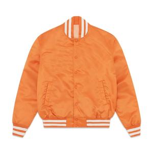 Chaqueta Varsity de Satén para Hombre, Diseño Nuevo, Informal, de Invierno, a la Moda, con Logotipo Personalizado, Forro Acolchado, Impermeable, Estilo Universitario - Product Image 1