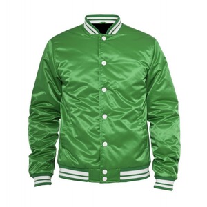 Chaqueta Varsity de Satén para Hombre, Personalizada al por Mayor, Tallas Grandes, Diseño Sólido, Suministro OEM, Chaqueta de Moda Premium 2026 - Product Image 5