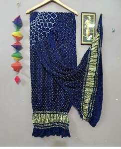 Elegante Dupatta de Seda Gajji con Diseño Bandhej para Combinar con Lehenga, Traje y Saree - Product Image 2