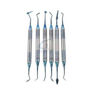 Kit de 6 instruments de restauration dentaire en composite de qualité supérieure, en acier inoxydable, autoclavable, pour la sculpture et le remplissage - Product Image 2