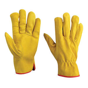 Gants de travail et de sécurité en cuir de chèvre grainé, avec protection du pouce, pour la conduite, le jardinage, pour hommes et femmes - Product Image 4
