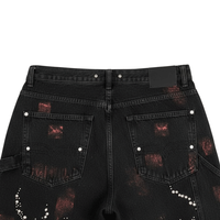 Fabricant de shorts en jean ornés de strass en petites séries, lancement de marque nouvelle, partenaire OEM, solutions de conception à la livraison