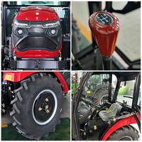 Tracteur agricole 4x4 exceptionnel de 80 CV avec cabine climatisée, moteur diesel haute puissance, système hydraulique robuste et capacité de levage élevée