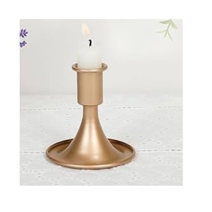Portavelas Metálico para Decoración de Bodas y Hogar, Soporte para Velas con Forma Personalizada, Grabado a Mano - Product Image 1