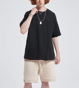 เสื้อยืดกราฟิกผู้ชายทรงโอเวอร์ไซส์ น้ำหนักเบา ทรงบ็อกซี่ หนา สไตล์สตรีทแวร์ ฮิปฮอป คอกลม แขนสั้น ราคาดี - Product Image 6