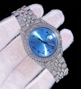 Joyas de Belleza de Edición Limitada Hechas a Mano, de Lujo, en Acero Inoxidable con Cristal de Zafiro, Unisex, Clásicas, Estilo Hip Hop, Mecánicas - Product Image 1