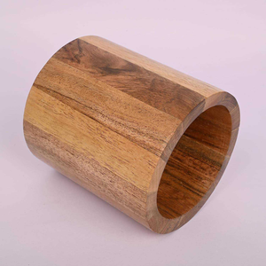 Porte-stylos de bureau en bois avec horloge pour la maison, le bureau ou le salon – Rangement pratique pour crayons - Product Image 2