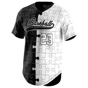 เสื้อเบสบอลพิมพ์ลายเปล่า เสื้อผ้ากีฬาลำลอง แห้งเร็ว ปักโลโก้ตามสั่ง ไซส์ใหญ่ ลายทาง - Product Image 5