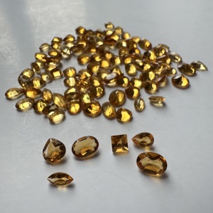 Citrine naturelle, pierres précieuses en vrac, formes et tailles variées, 3x5 à 5x7 mm, lot de 101 pièces, 46 carats, taillées et polies - Product Image 5