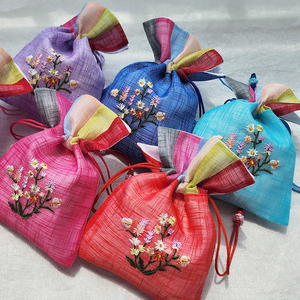 ถุงผ้าปักลายเซกตงแบบดั้งเดิมของเกาหลี [GOYU] ถุงของขวัญสีสันสดใสแบบมีเชือกผูก โบกจูมอนี สำหรับงานแต่งงาน ของชำร่วยงานเลี้ยง - Product Image 5