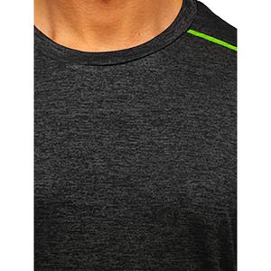 เสื้อยืดฟิตเนสผู้ชายไซส์ใหญ่พิเศษ ผ้าฝ้าย 100% สีพื้น สวมใส่สบาย แขนสั้น คอกลม รับสกรีนโลโก้ ออกแบบสีได้ ระบายอากาศได้ดี แห้งเร็ว - Product Image 3