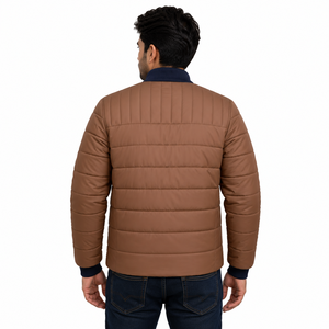 เสื้อแจ็คเก็ตบอมเบอร์แบบควิลท์สั่งทำพิเศษสำหรับผู้ชาย ผู้ผลิต OEM ODM เสื้อแจ็คเก็ตฤดูหนาวบุนวมน้ำหนักเบา เสื้อคลุมลำลองคุณภาพพรีเมียม ขายส่งในสหรัฐอเมริกา - Product Image 3