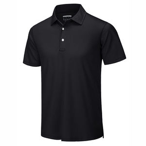Camisa polo básica de moda para hombre, tela de algodón, transpirable, tacto suave, diseño de manga corta con cuello, conjunto cómodo, estilo moderno - Product Image 1