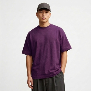 เสื้อยืดคอกลมแขนสั้นผู้ชาย ผ้าฝ้าย 100% ป้องกันขนร่วง เนื้อผ้านุ่ม สไตล์ลำลอง  รับสกรีนโลโก้ตามแบบ - Product Image 1
